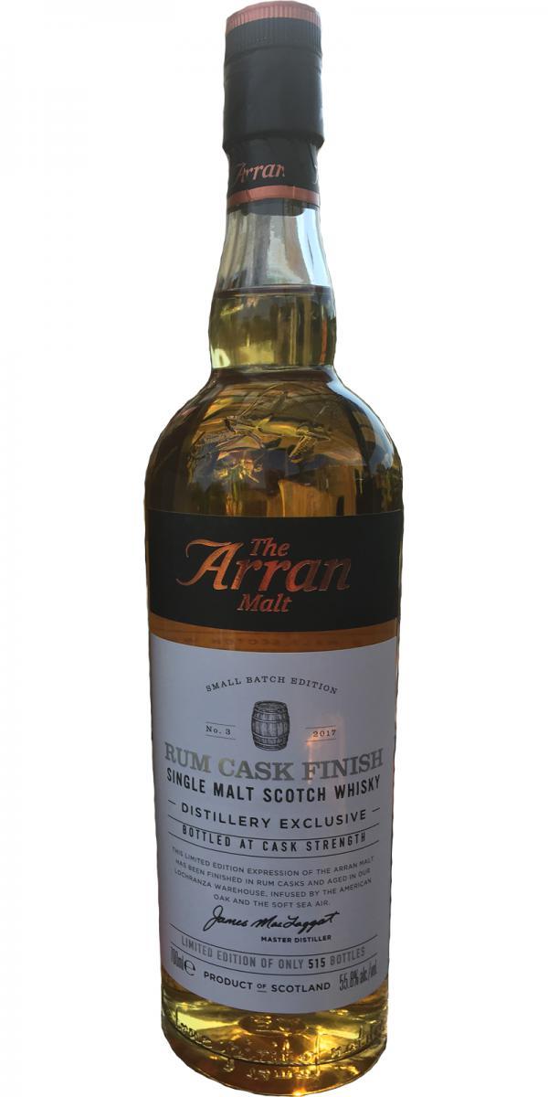 Arran Rum Cask Finish Distillery Exclusive