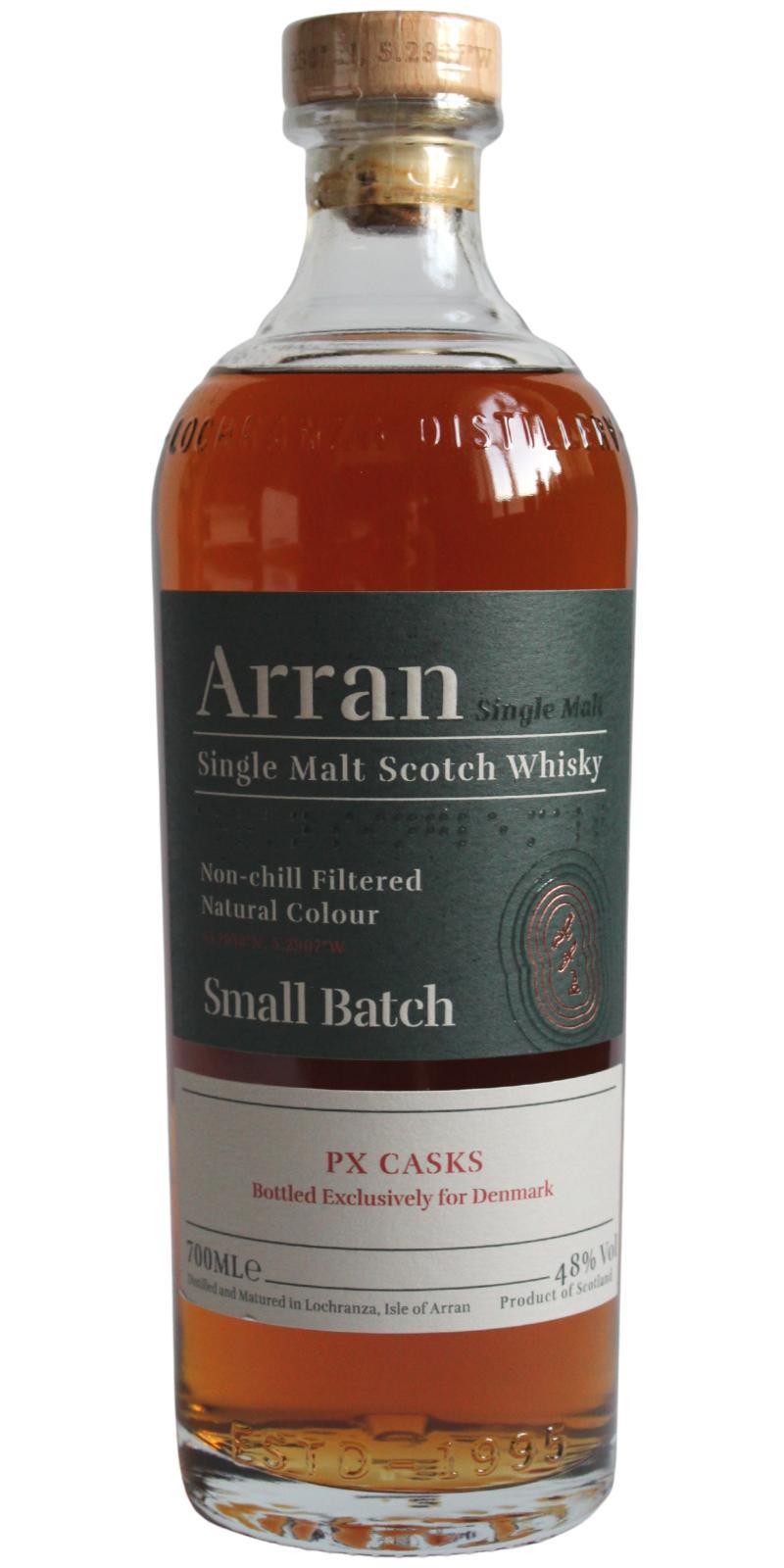Arran Small Batch PX Casks