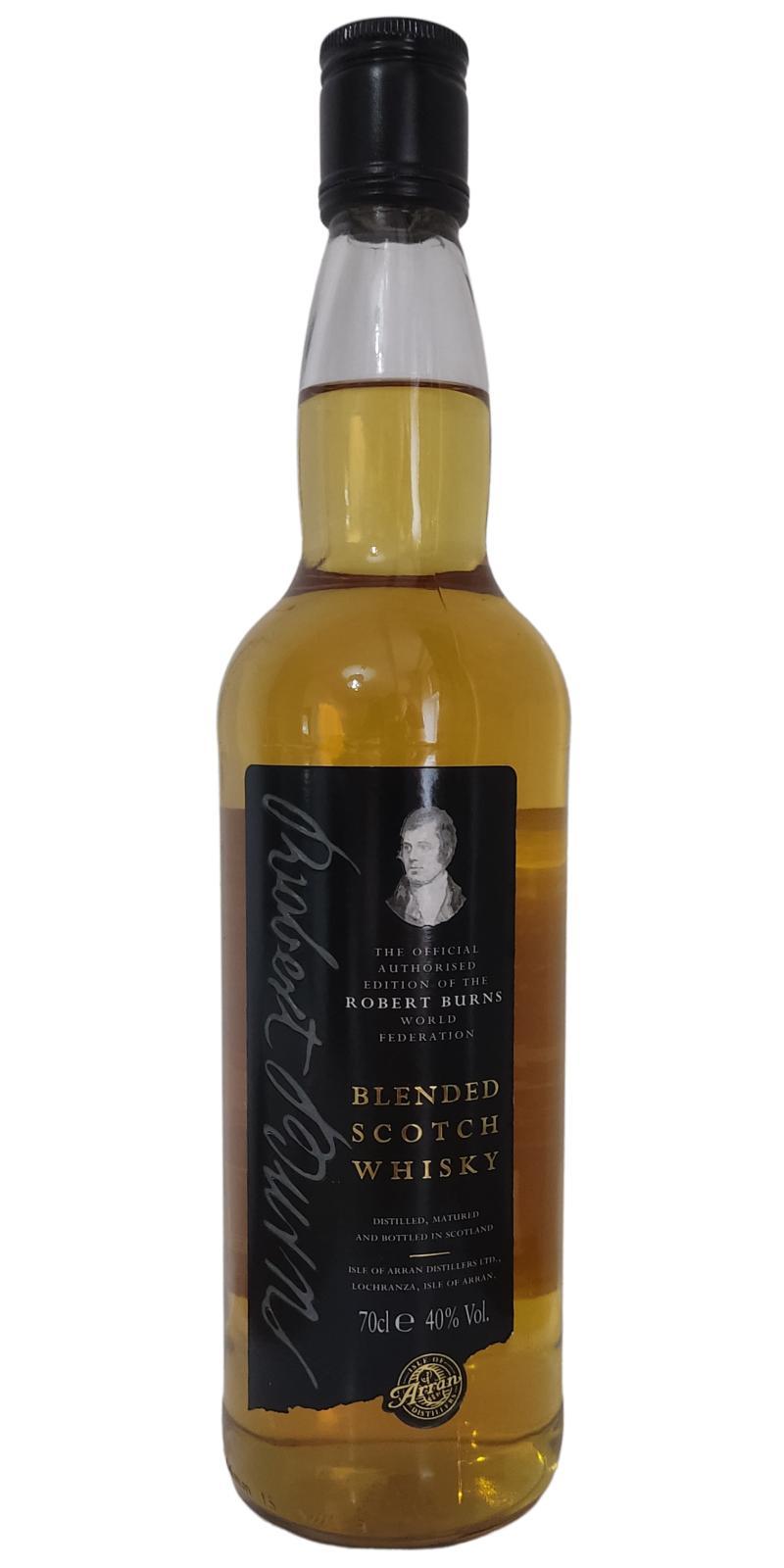 Blended Scotch Whisky The Official Authorised Edition Of The Robert Burns