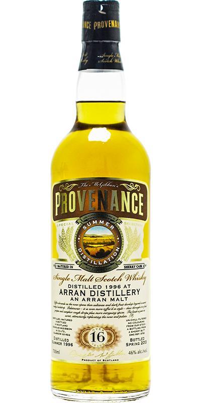 Arran 1996 McG McGibbon's Provenance