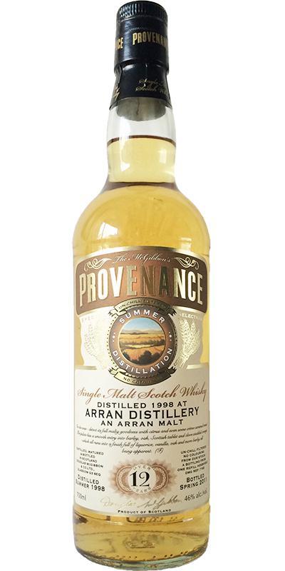 Arran 1998 McG McGibbon's Provenance