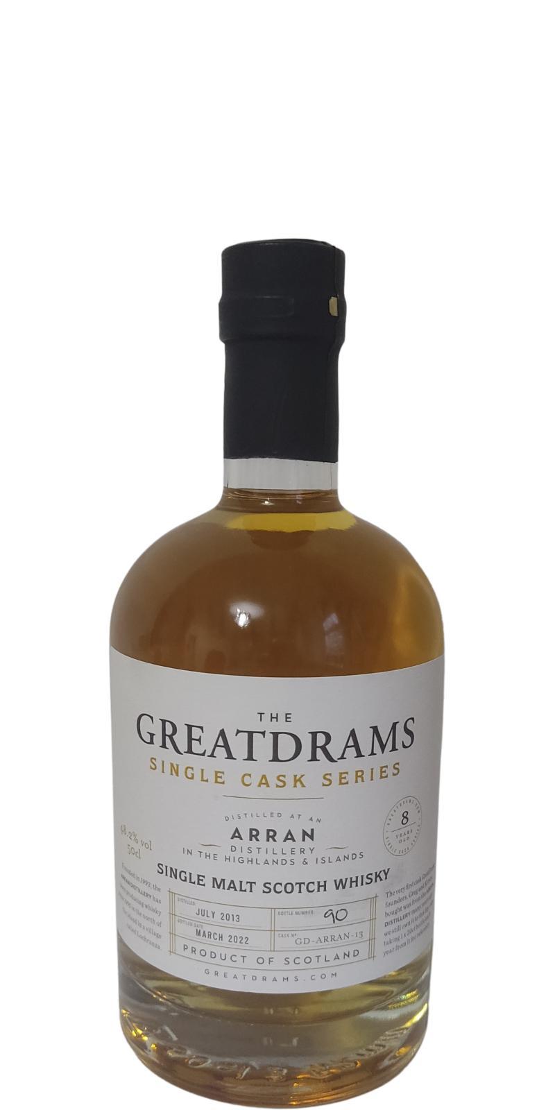 Arran 2013 GtDr Single Cask Series