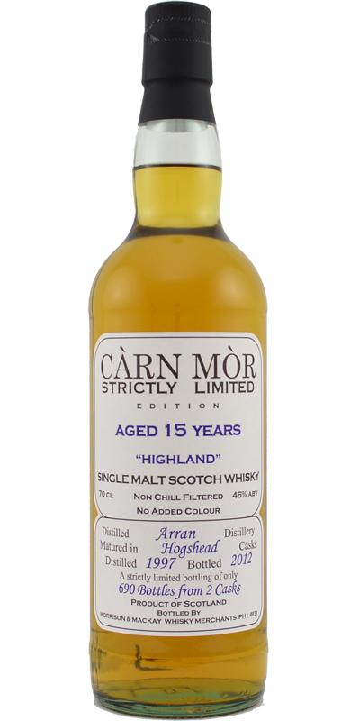 Arran 1997 MMcK Càrn Mòr - Strictly Limited Edition