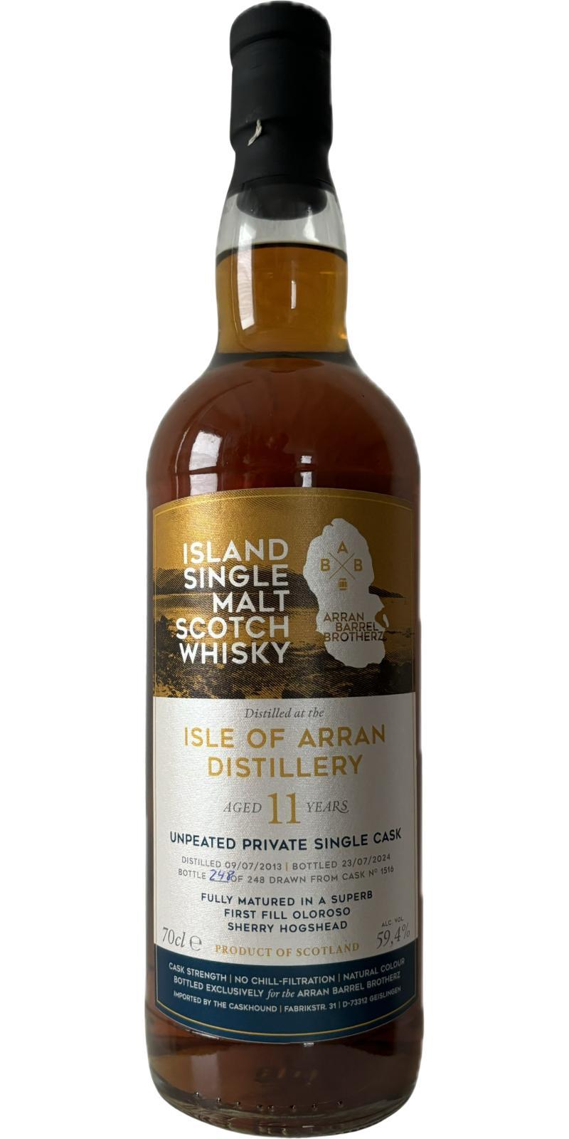 Arran 2013 TCaH Private Casks