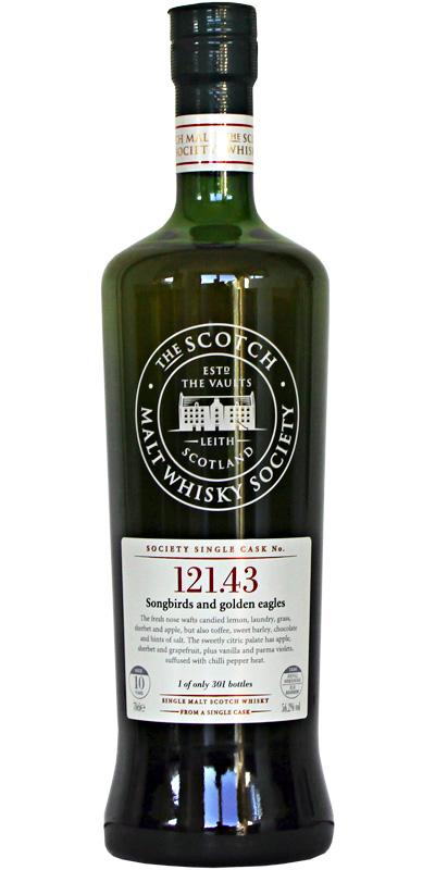 Arran 10-year-old SMWS 121.43 Songbirds and golden eagles