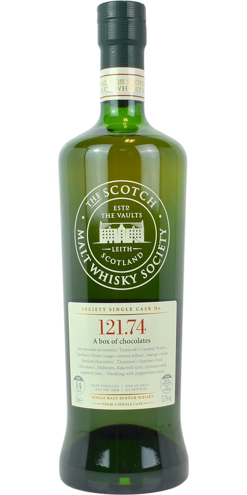 Arran 1999 SMWS 121.74 A box of chocolates