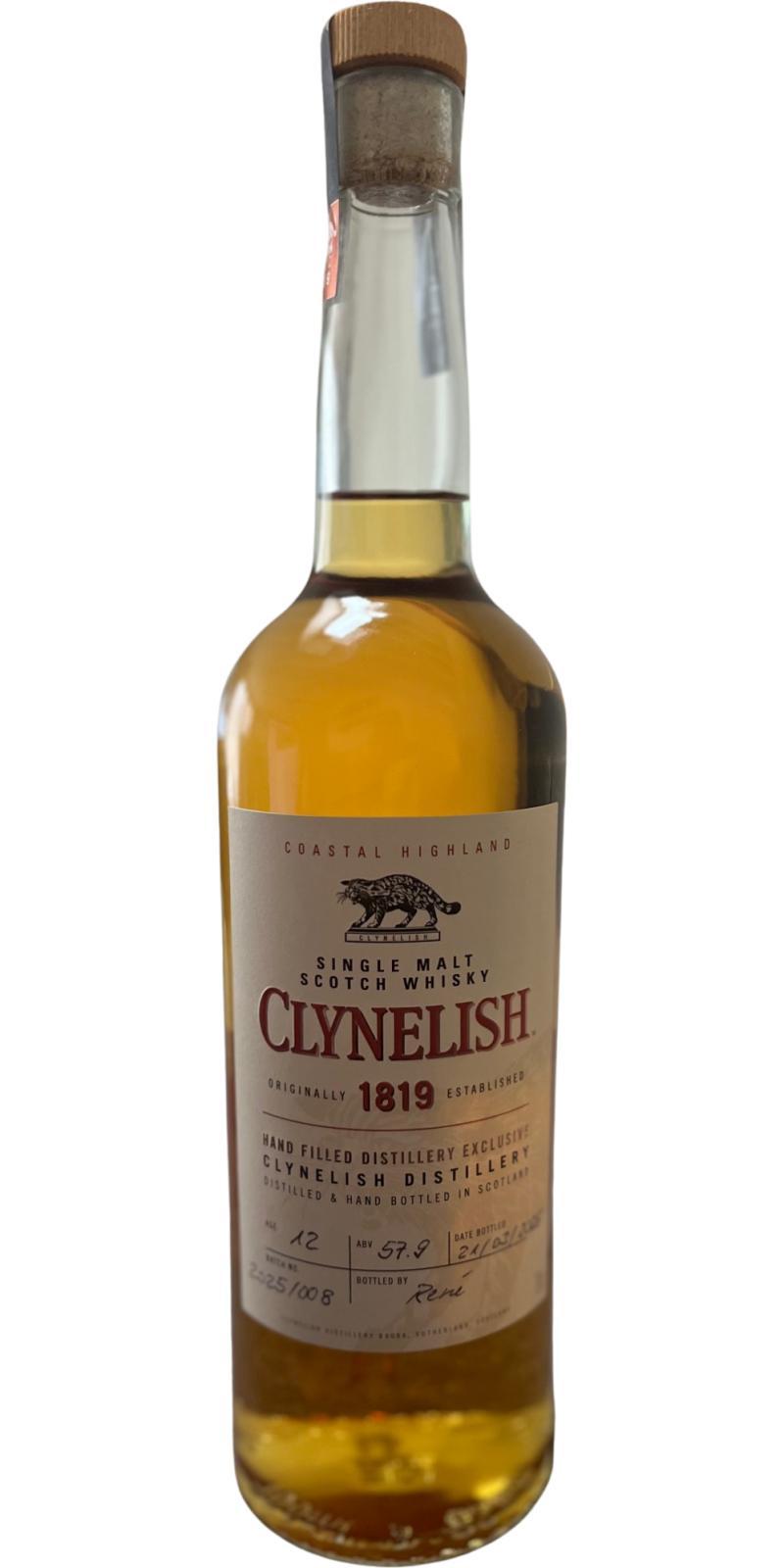 Clynelish 12-year-old Distillery Exclusive Handfilled