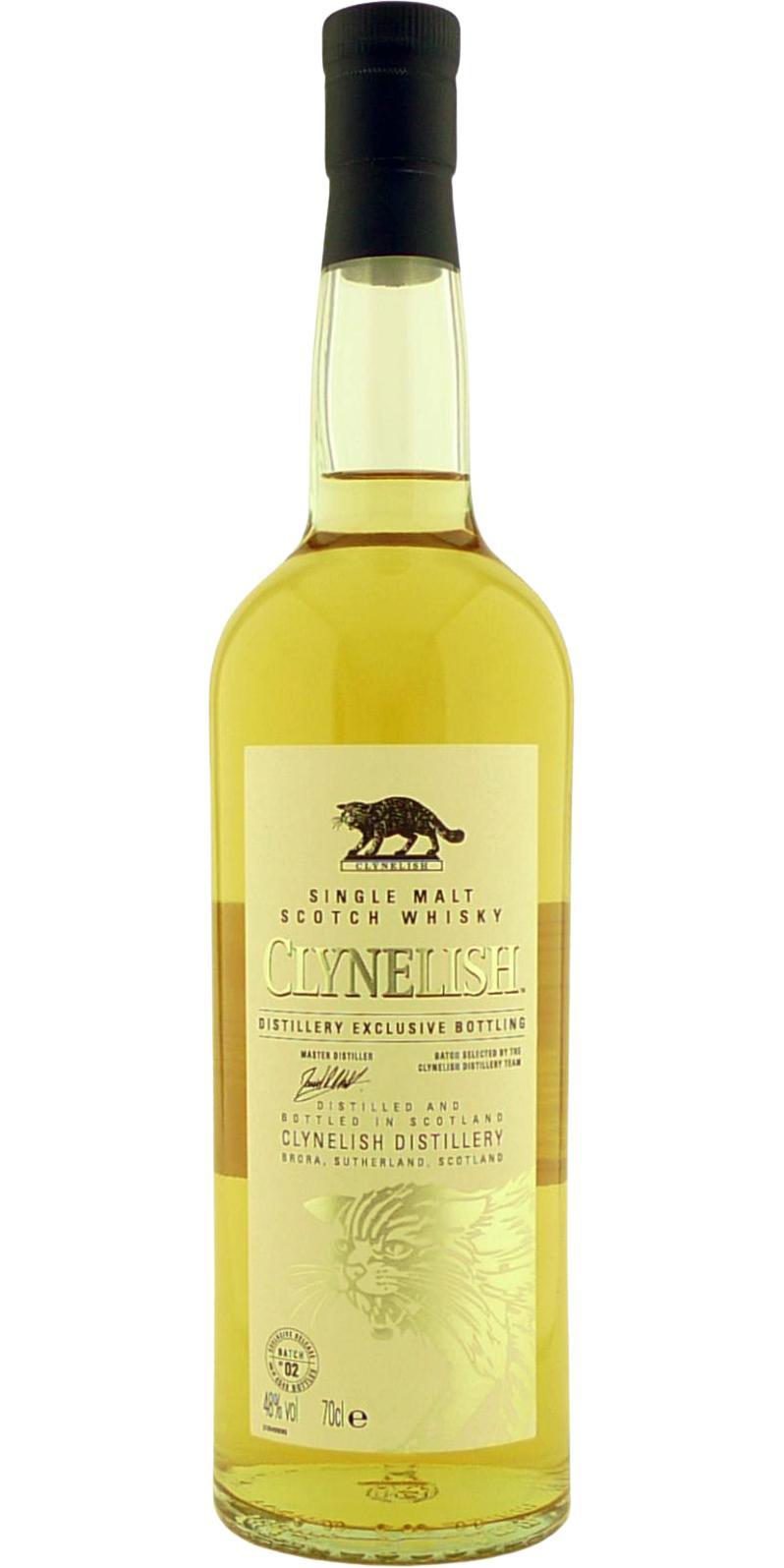 Clynelish Distillery Exclusive Bottling Exclusive Release Batch 02