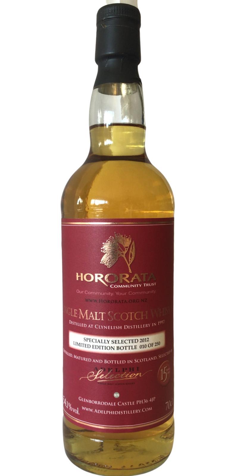 Clynelish 1997 AD Hororata Highland Games 2012 Release