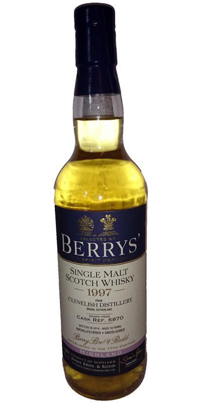 Clynelish 1997 BR Berrys'