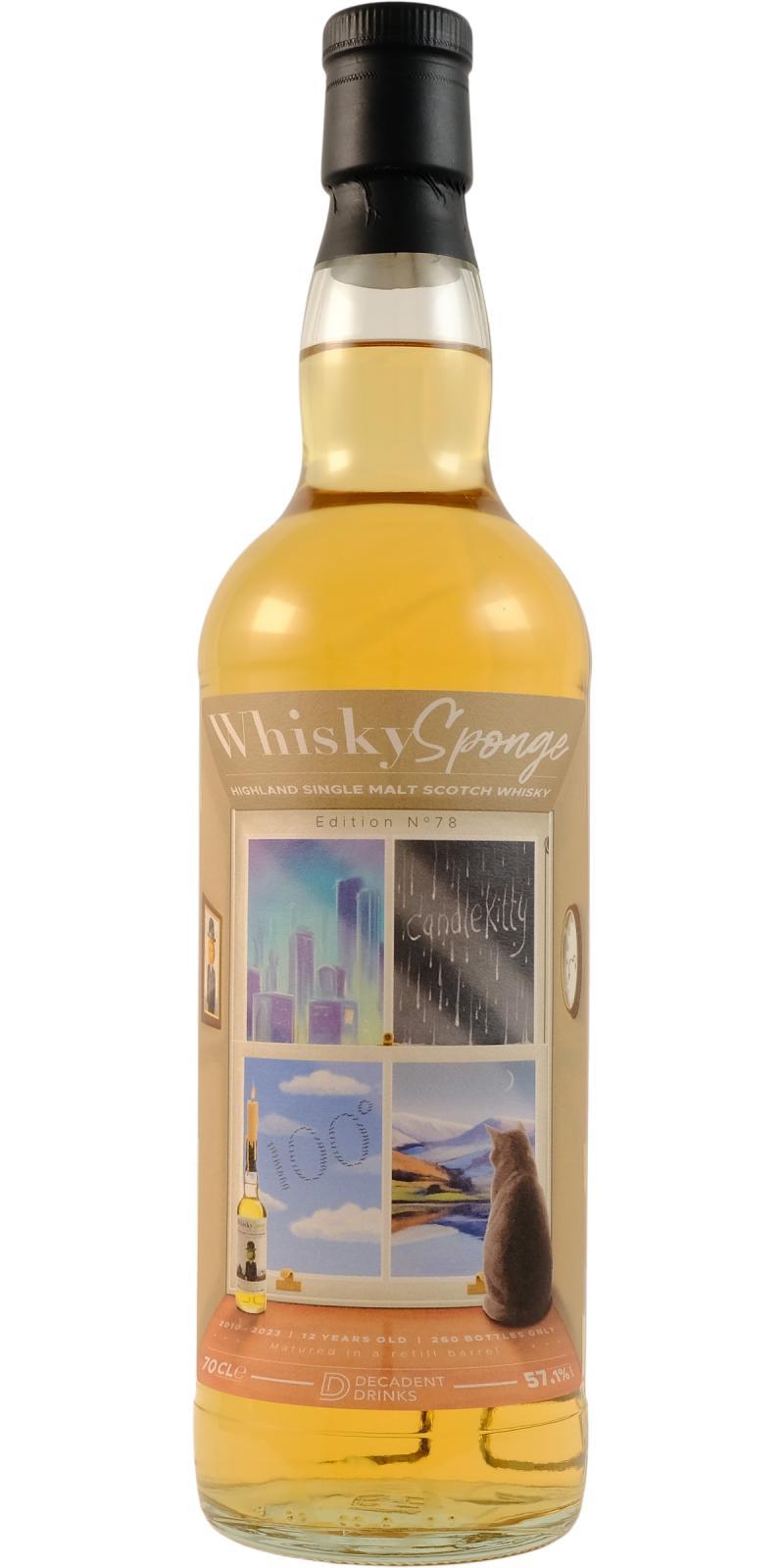 Candlekitty 2010 DeDr Whisky Sponge