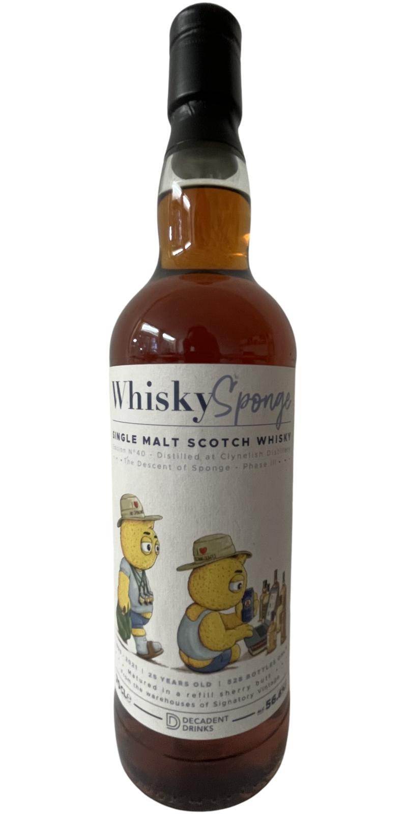 Clynelish 1995 DeDr Whisky Sponge
