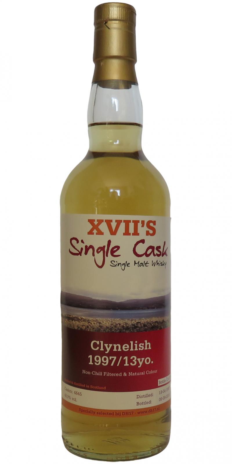 Clynelish 1997 DH17 XVII's Single Cask