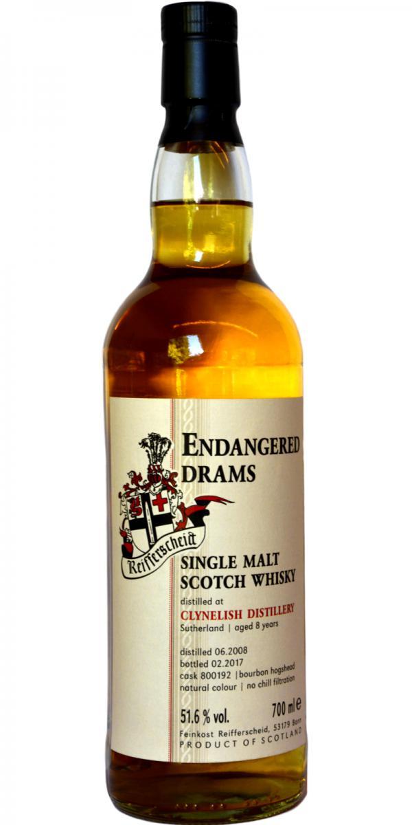 Clynelish 2008 FR Endangered Drams