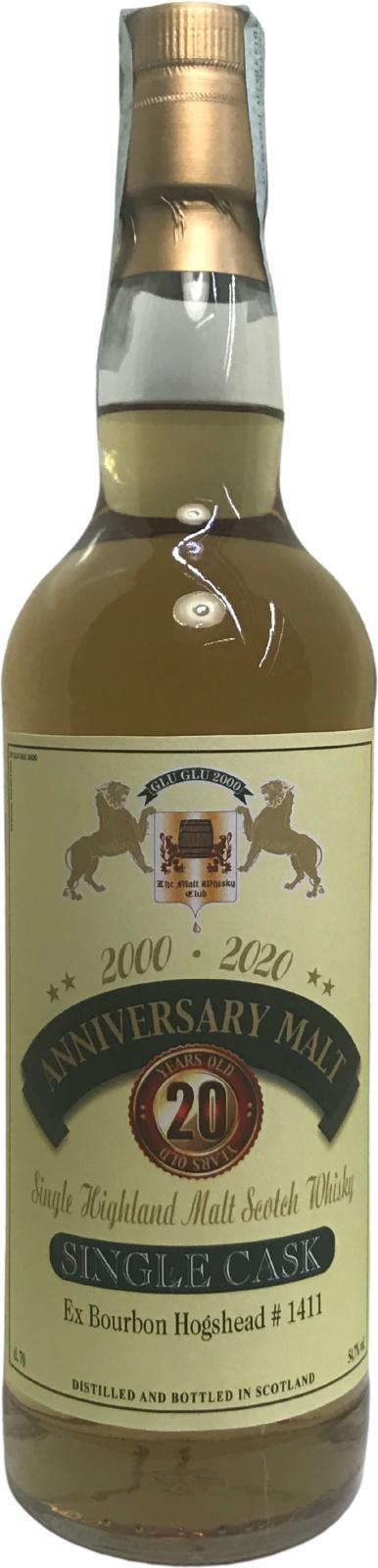 Clynelish 2000 HSC 20th Anniversary Glu Glu 2000