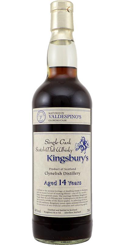 Clynelish 14-year-old Kb Matured in Valdespino's