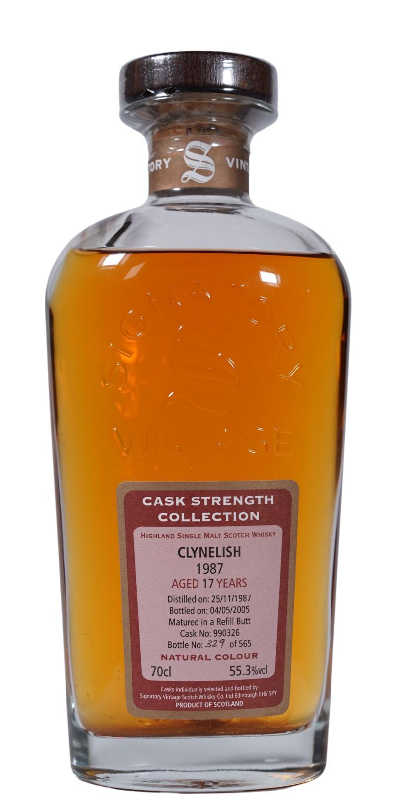 Clynelish 1987 SV Cask Strength Collection