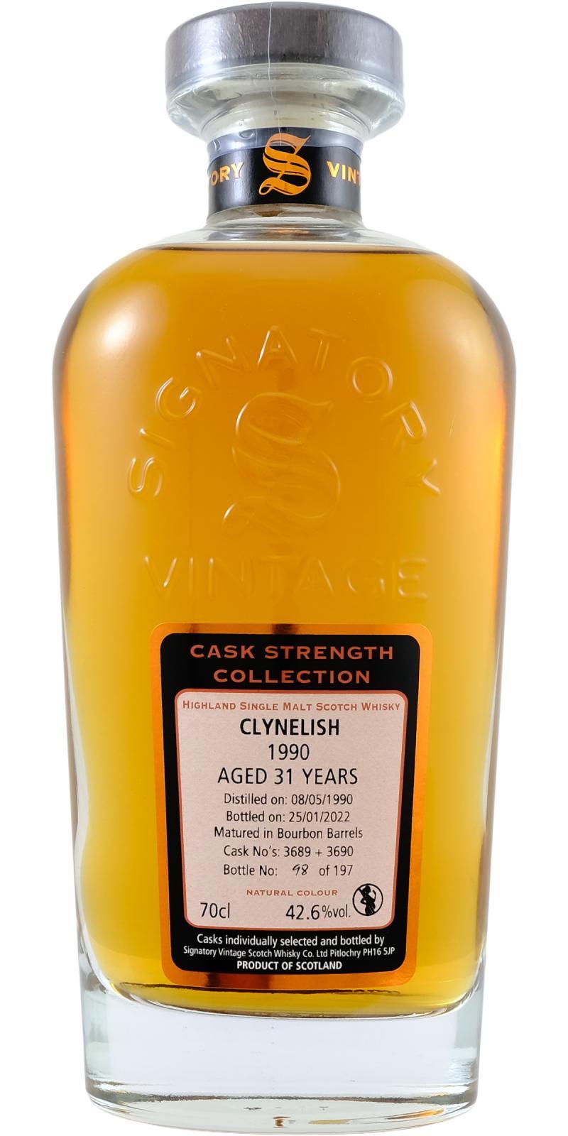 Clynelish 1990 SV Cask Strength Collection