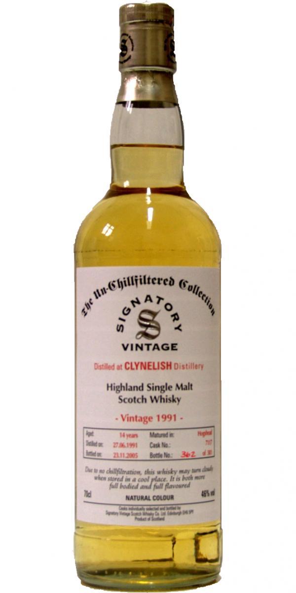 Clynelish 1991 SV The Un-Chillfiltered Collection