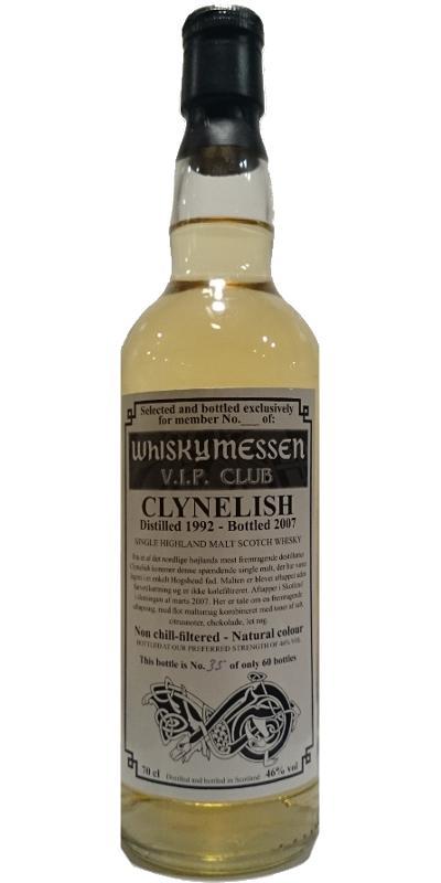 Clynelish 1992 SV Whiskymessen V.I.P. Club