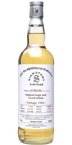Clynelish 1992 SV The Un-Chillfiltered Collection