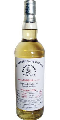 Clynelish 1992 SV The Un-Chillfiltered Collection