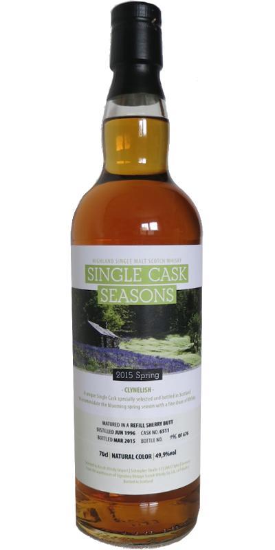 Clynelish 1996 SV Single Cask Seasons - 2015 Spring