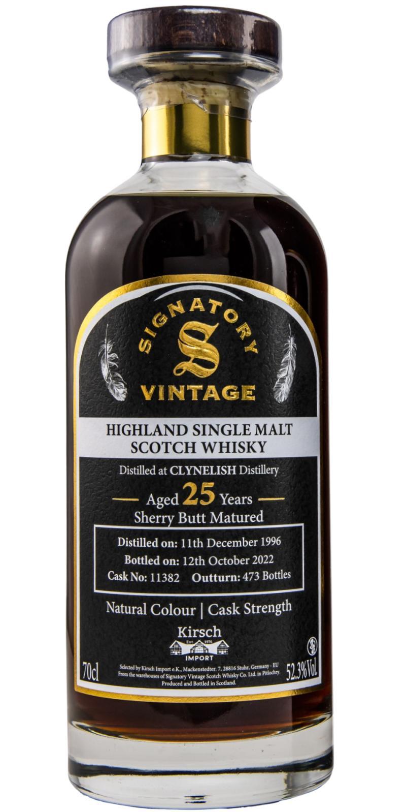 Clynelish 1996 SV Natural Colour | Cask Strength