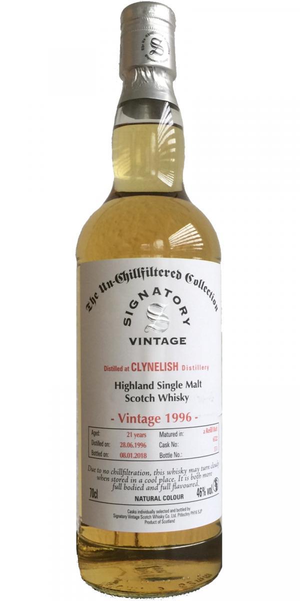 Clynelish 1996 SV The Un-Chillfiltered Collection