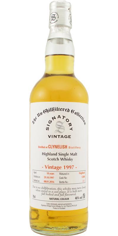 Clynelish 1997 SV The Un-Chillfiltered Collection