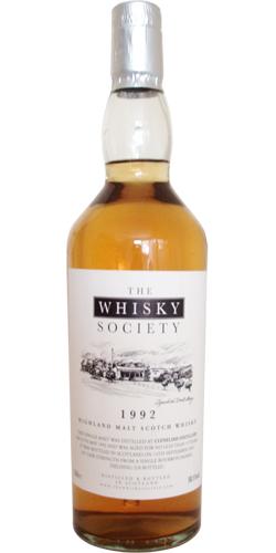 Clynelish 1992 SMS The Whisky Society