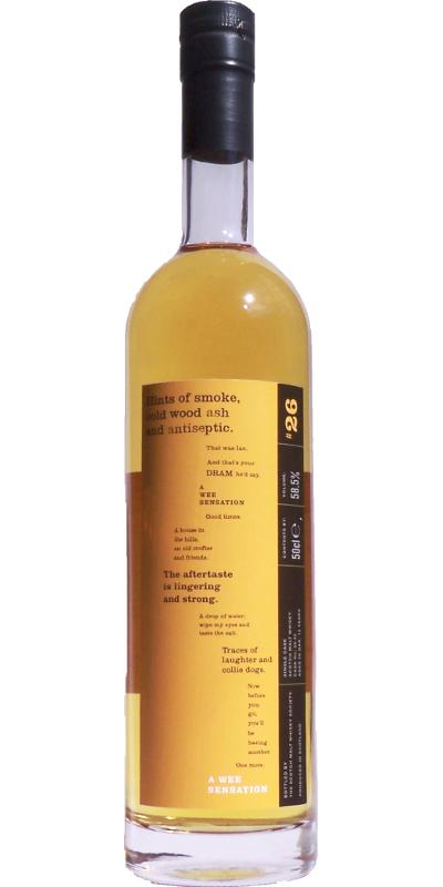 Clynelish 12-year-old SMWS 26.42 writers & designers label - 26 Malts