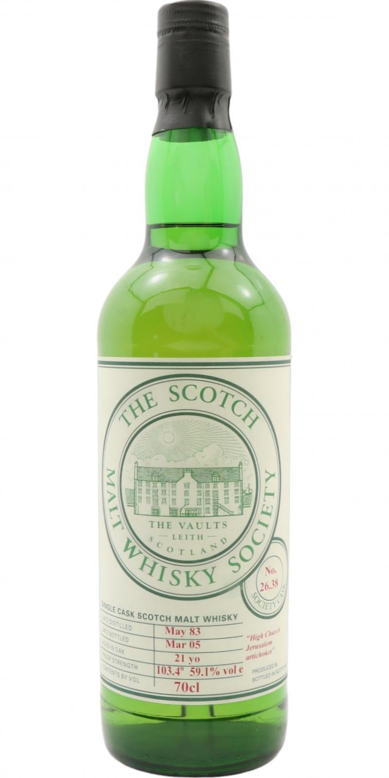Clynelish 1983 SMWS 26.38 High Church Jerusalem artichokes'