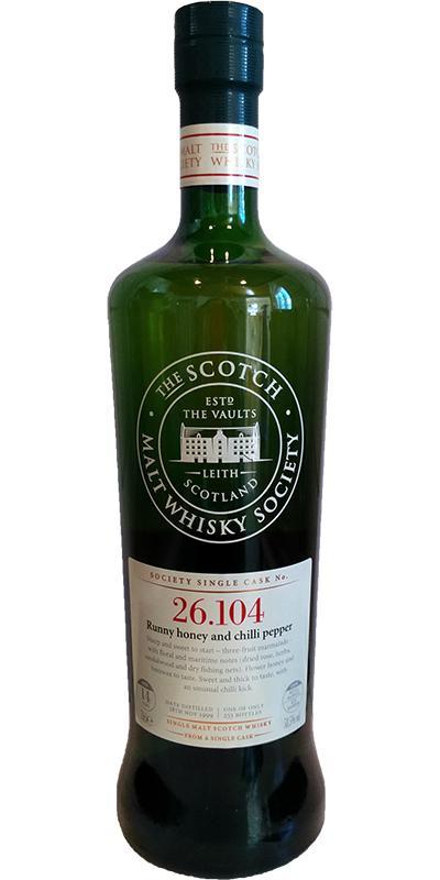 Clynelish 1999 SMWS 26.104 Runny honey and chilli pepper