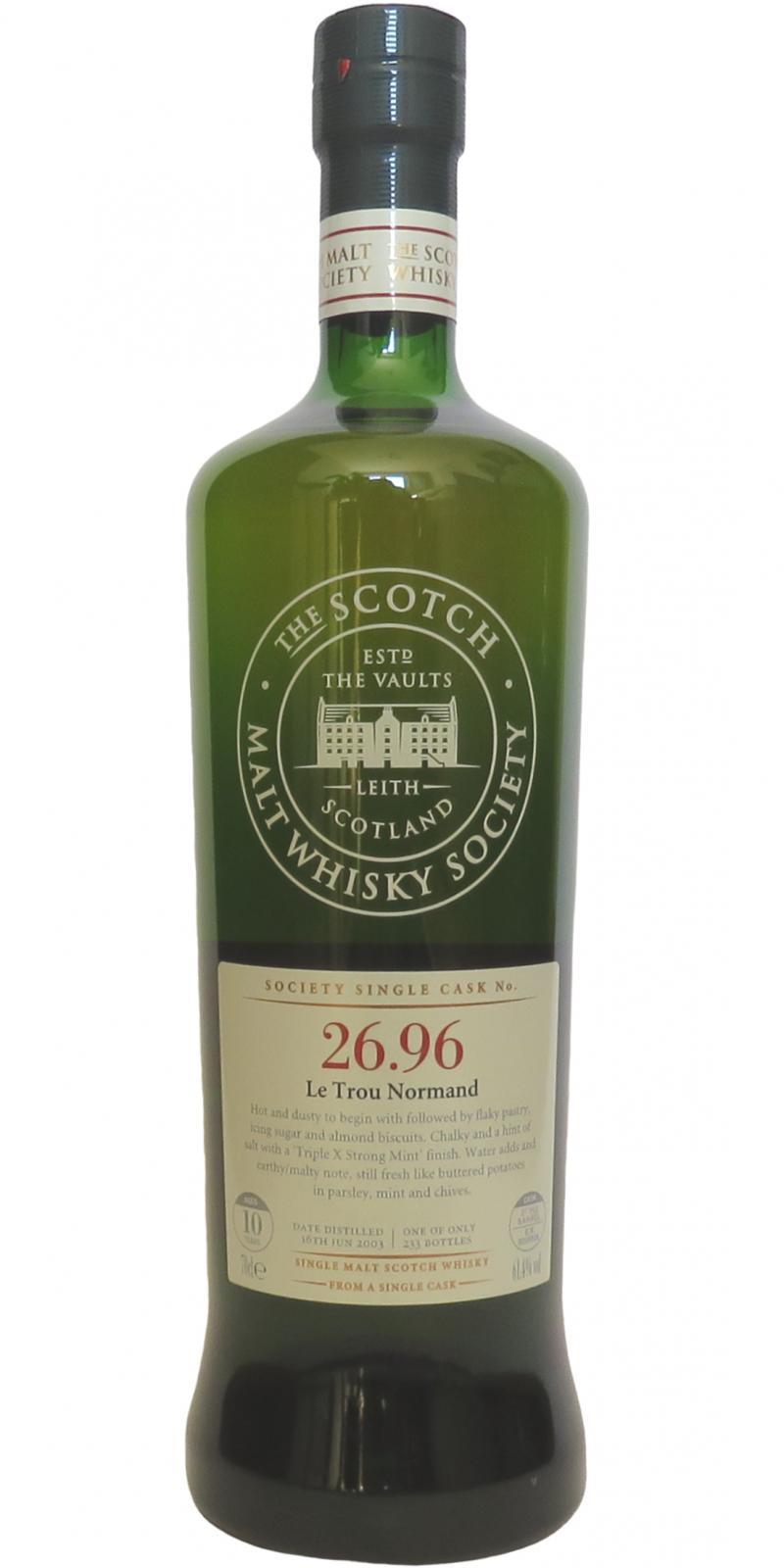 Clynelish 2003 SMWS 26.96 Le Trou Normand