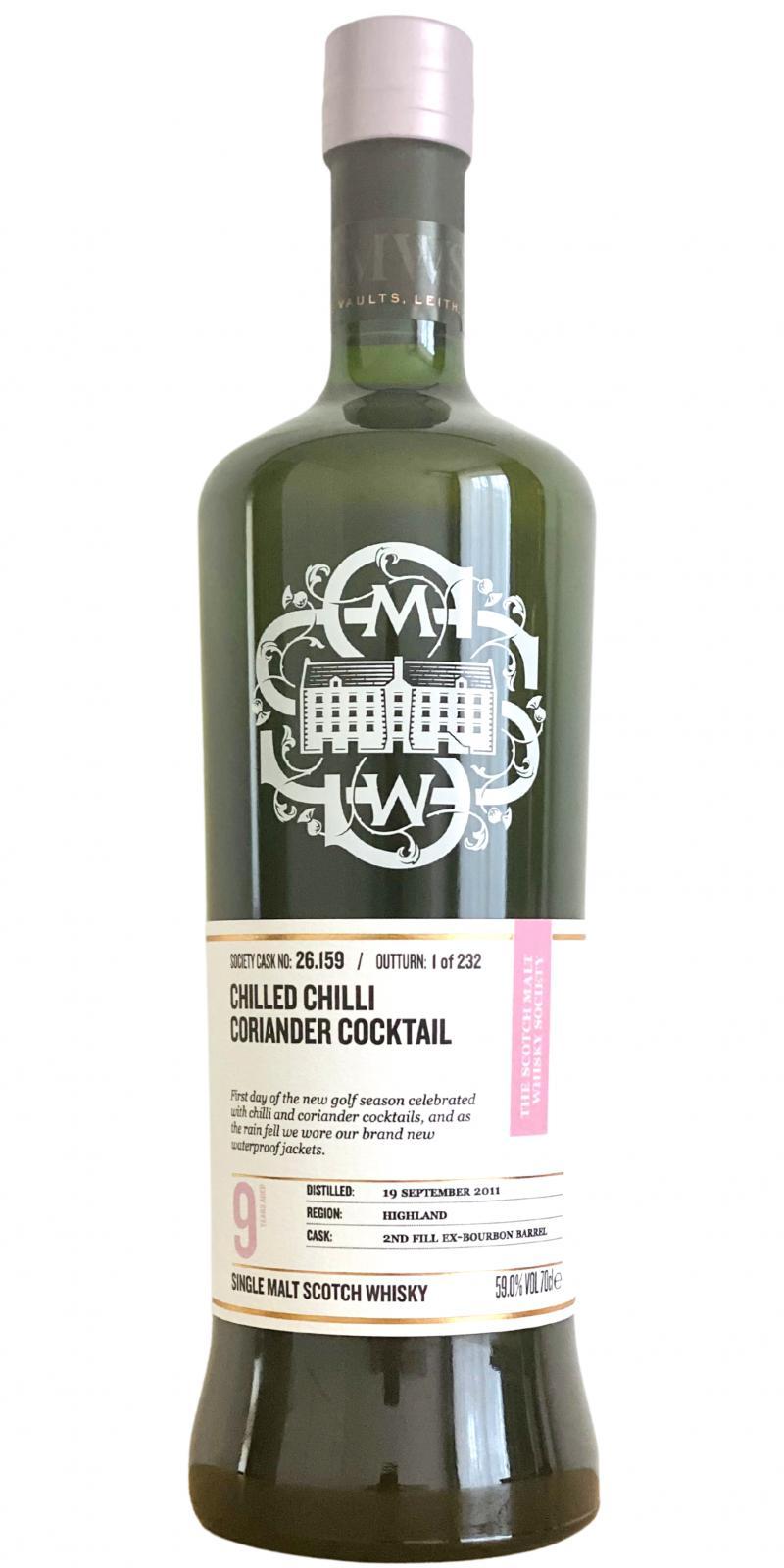 Clynelish 2011 SMWS 26.159 Chilled chilli coriander cocktail