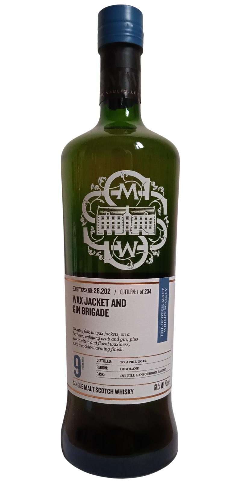 Clynelish 2012 SMWS 26.202 Wax jacket and gin brigade