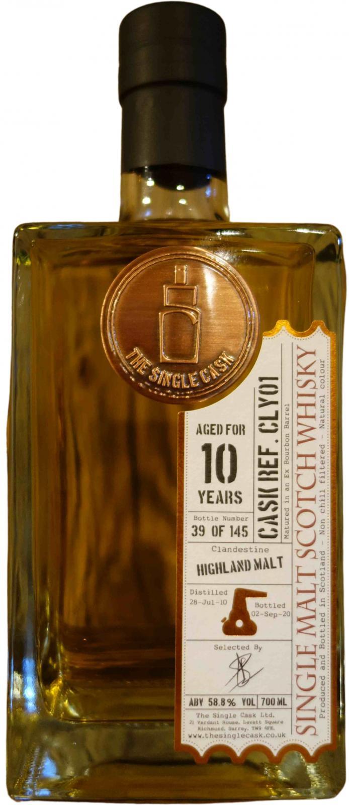 Clandestine Highland Malt 2010 TSCL The Single Cask