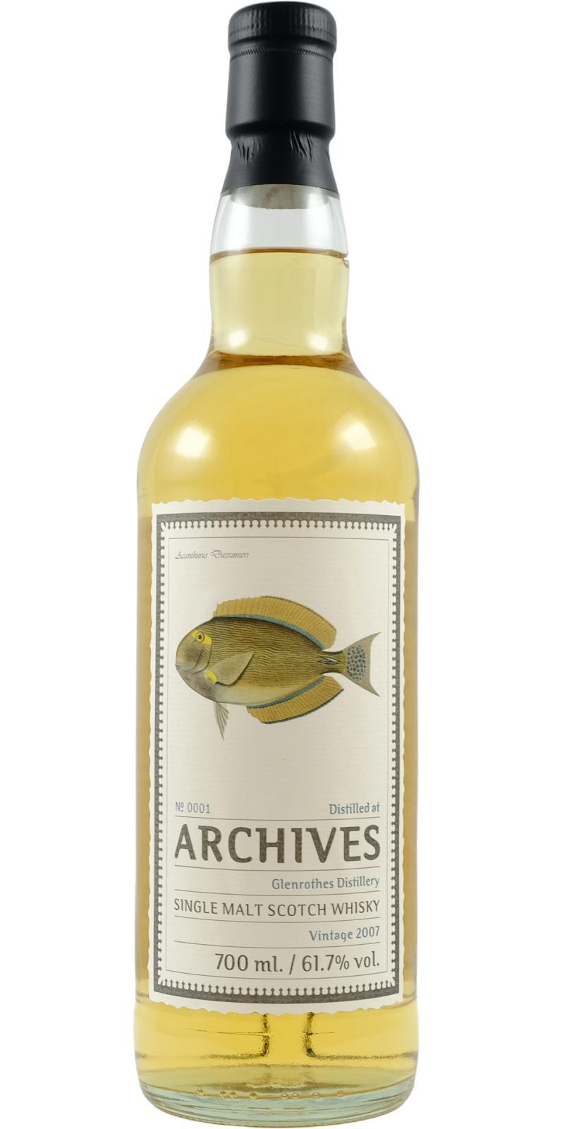 Glenrothes 2007 Arc The Fishes of Samoa