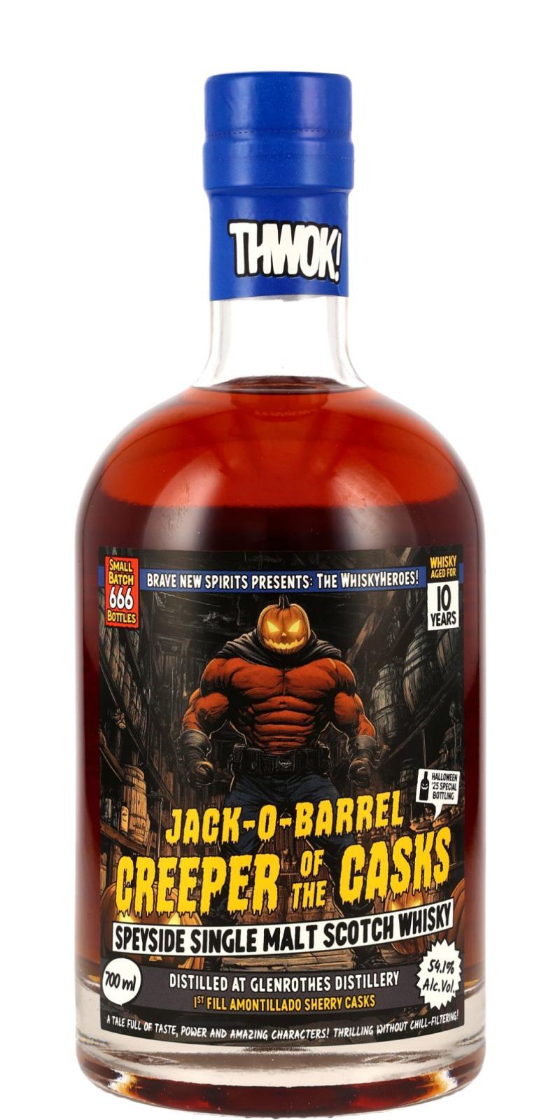 Glenrothes 10-year-old BNSp The WhiskyHeroes - Jack-O-Barrel - Creeper of The Casks