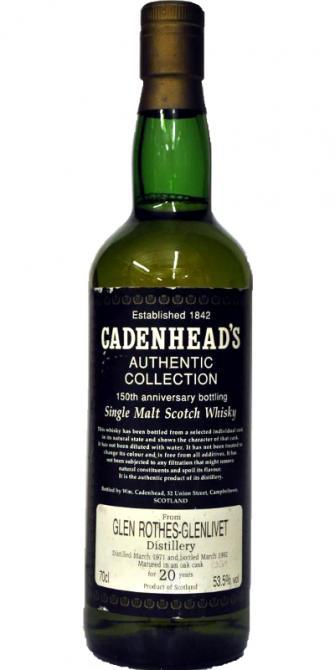 Glenrothes 1971 CA Authentic Collection - 150th Anniversary Bottling