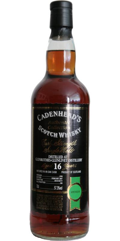 Glenrothes 1990 CA Authentic Collection