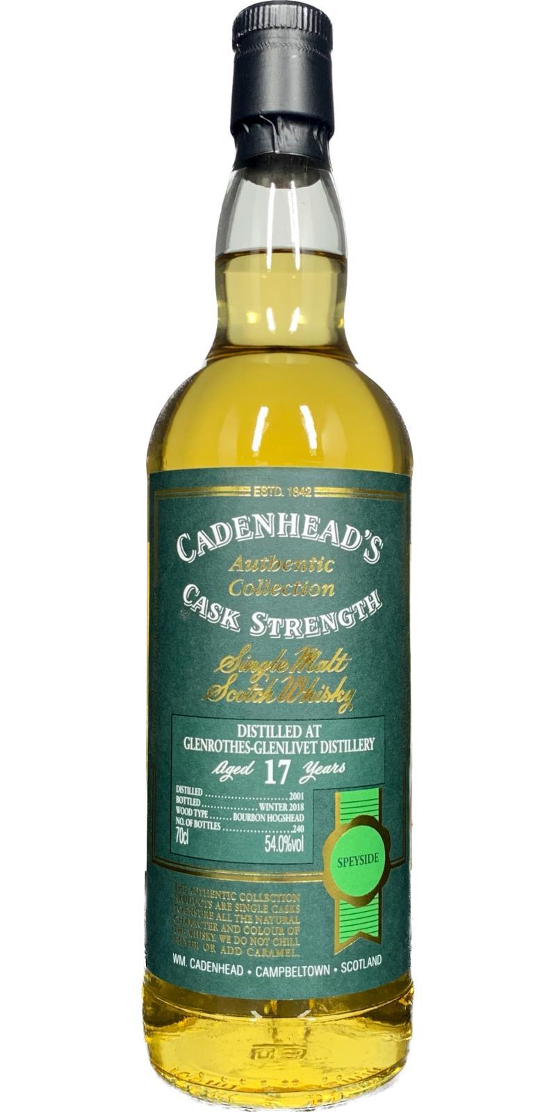 Glenrothes 2001 CA Authentic Collection