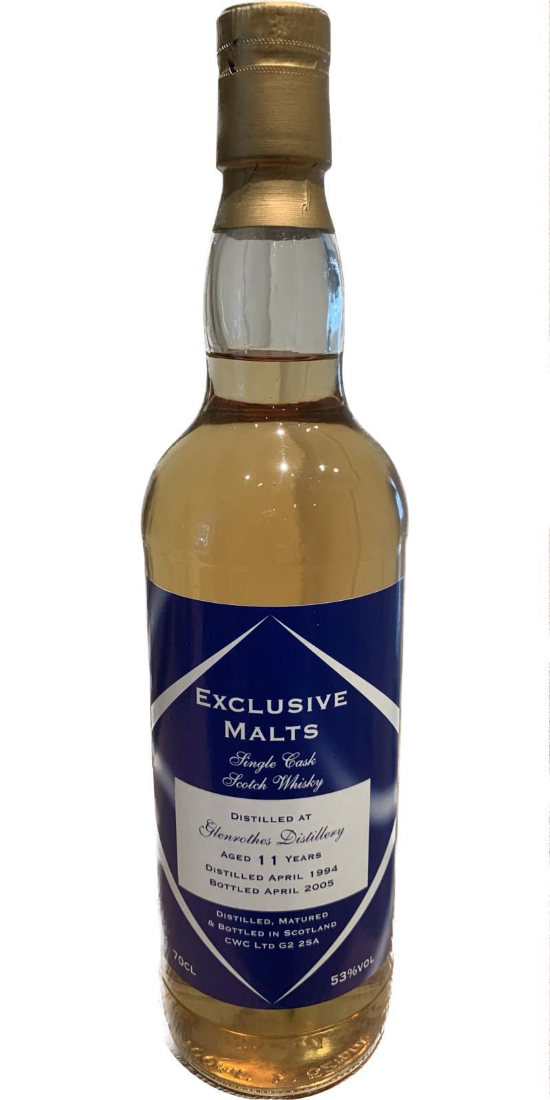 Glenrothes 1994 CWC The Exclusive Malts