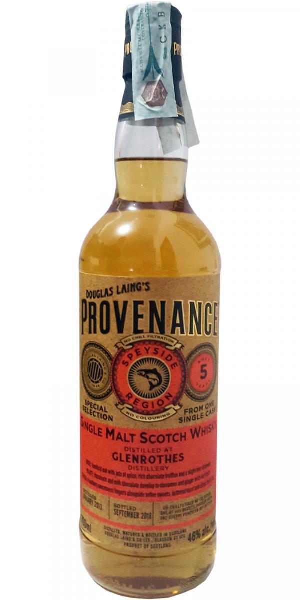 Glenrothes 2013 DL Provenance