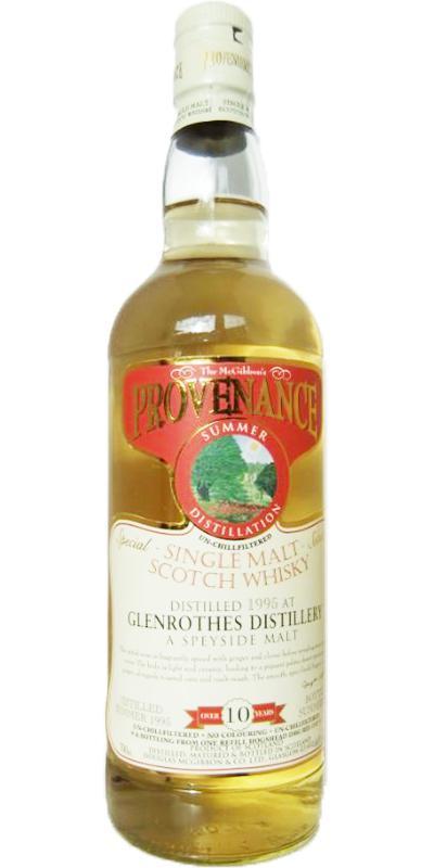 Glenrothes 1995 McG McGibbon's Provenance