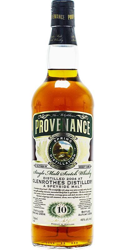 Glenrothes 2004 McG McGibbon's Provenance