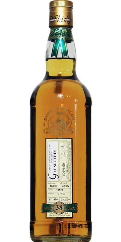 Glenrothes 1970 DT Rare Auld