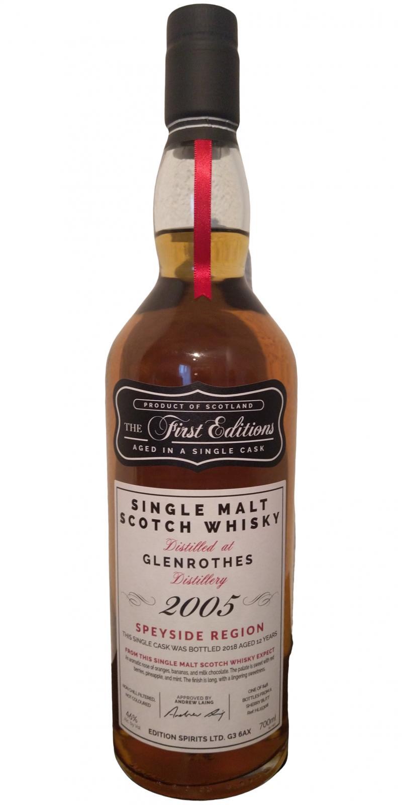 Glenrothes 2005 ED The First Editions