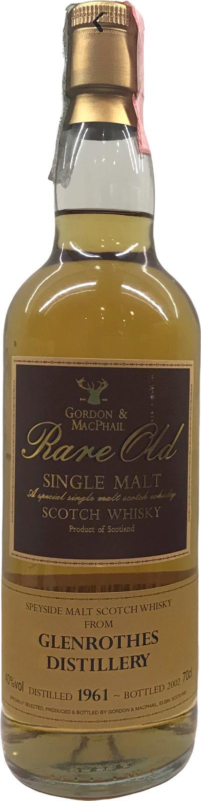 Glenrothes 1961 GM Rare Old